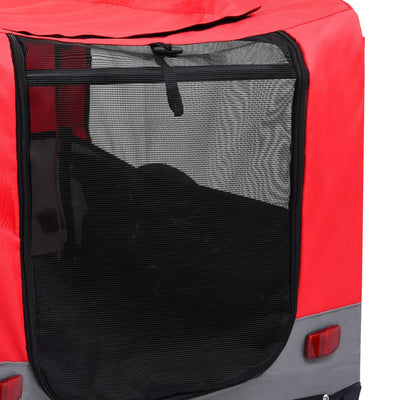 vidaXL 2-in-1 Pet Bike Trailer and Jogging Stroller Blue and Grey