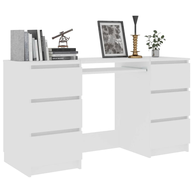 vidaXL Writing Desk Sonoma Oak 140x50x77 cm Engineered Wood