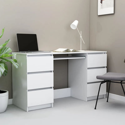 vidaXL Writing Desk Sonoma Oak 140x50x77 cm Engineered Wood