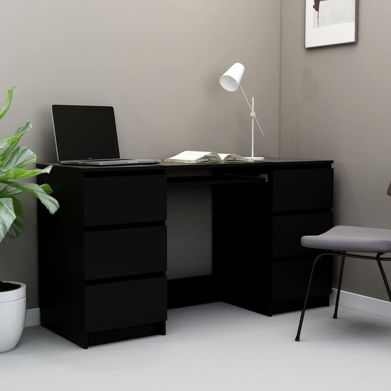 vidaXL Writing Desk Sonoma Oak 140x50x77 cm Engineered Wood