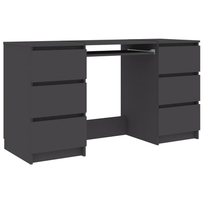 vidaXL Writing Desk Sonoma Oak 140x50x77 cm Engineered Wood
