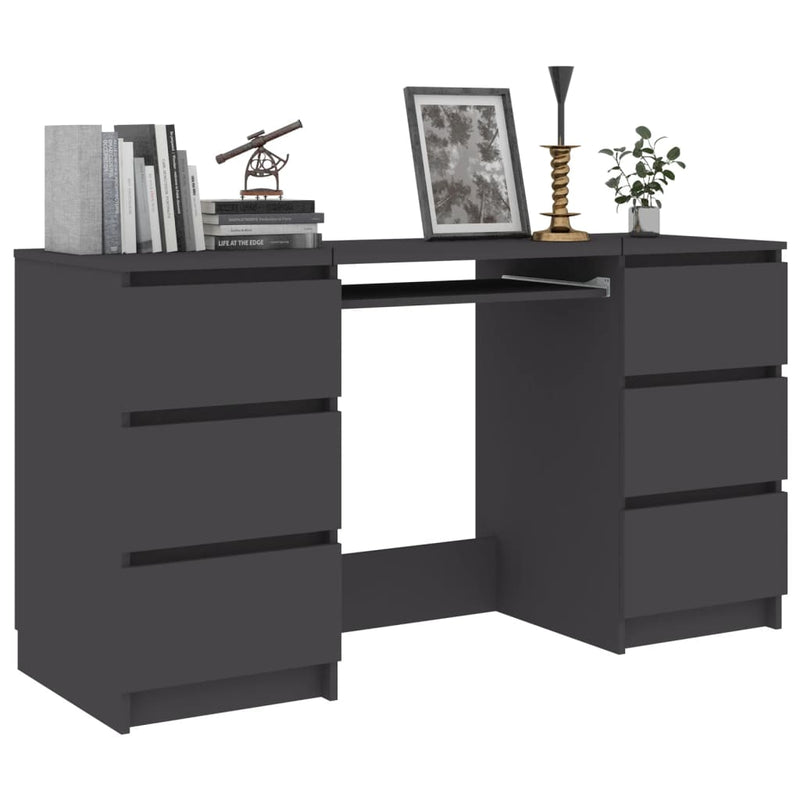 vidaXL Writing Desk Sonoma Oak 140x50x77 cm Engineered Wood