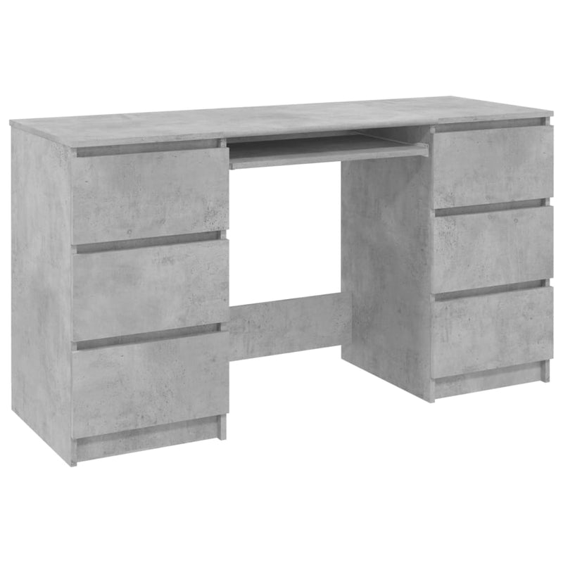 vidaXL Writing Desk Sonoma Oak 140x50x77 cm Engineered Wood