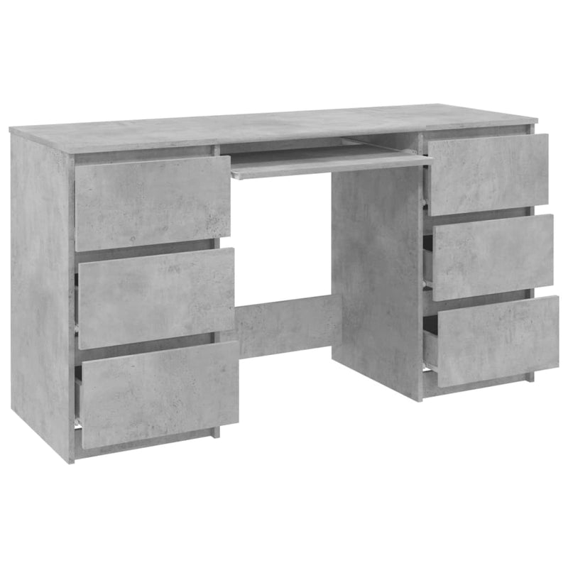 vidaXL Writing Desk Sonoma Oak 140x50x77 cm Engineered Wood