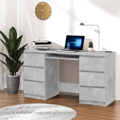 vidaXL Writing Desk Sonoma Oak 140x50x77 cm Engineered Wood