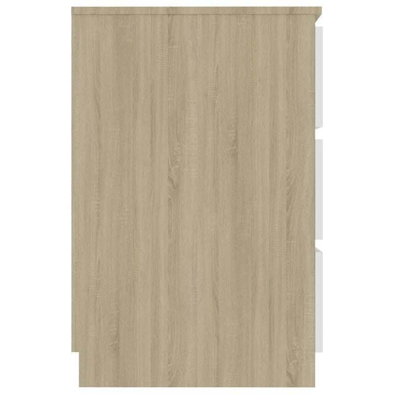 vidaXL Writing Desk Sonoma Oak 140x50x77 cm Engineered Wood