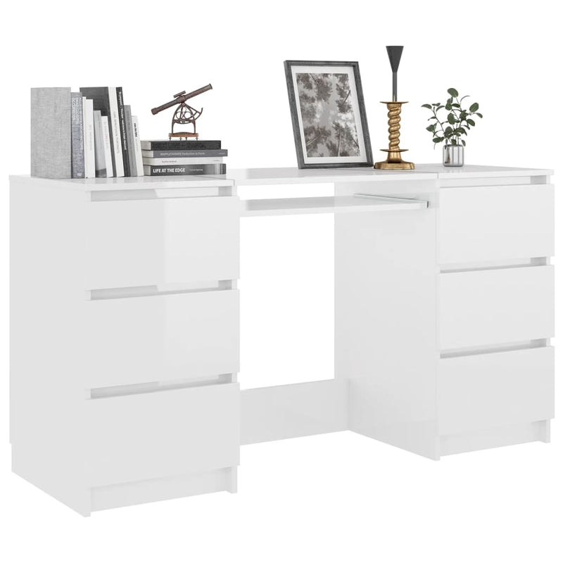 vidaXL Writing Desk Sonoma Oak 140x50x77 cm Engineered Wood