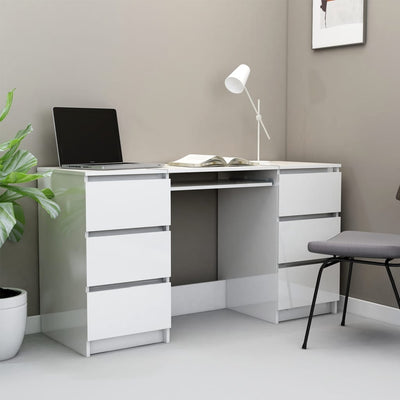 vidaXL Writing Desk Sonoma Oak 140x50x77 cm Engineered Wood