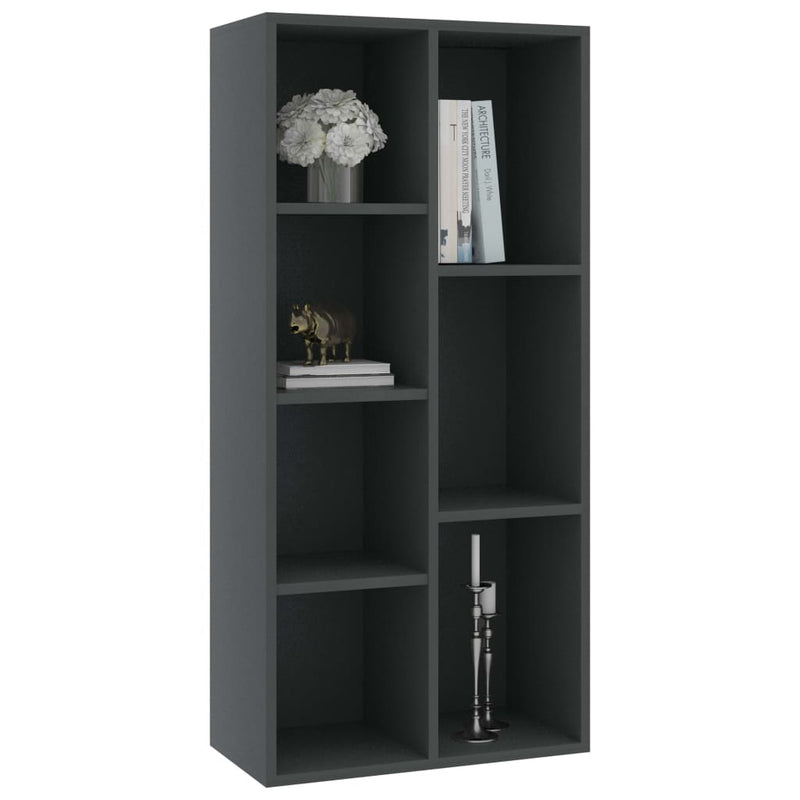 vidaXL Book Cabinet Sonoma Oak 50x25x106 cm Engineered Wood