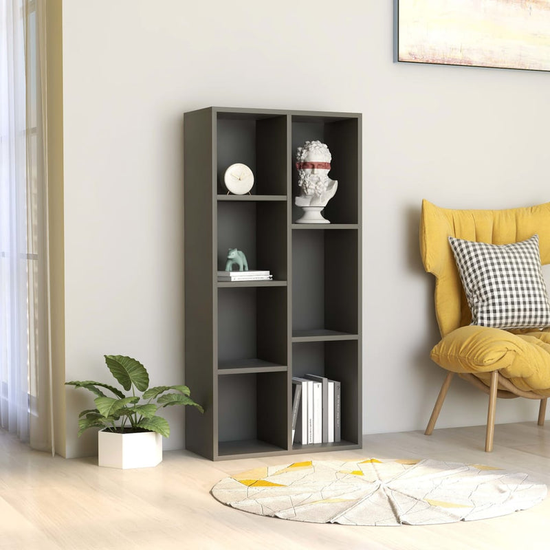vidaXL Book Cabinet Sonoma Oak 50x25x106 cm Engineered Wood