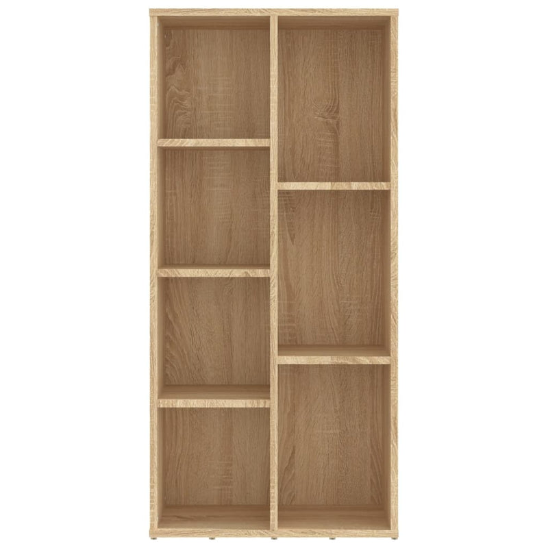 vidaXL Book Cabinet Sonoma Oak 50x25x106 cm Engineered Wood