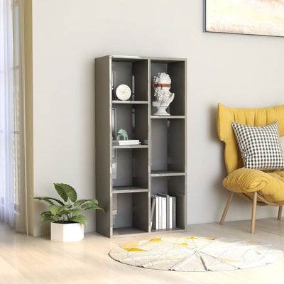 vidaXL Book Cabinet Sonoma Oak 50x25x106 cm Engineered Wood