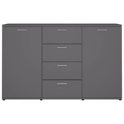 vidaXL Sideboard Grey 120x35.5x75 cm Engineered Wood
