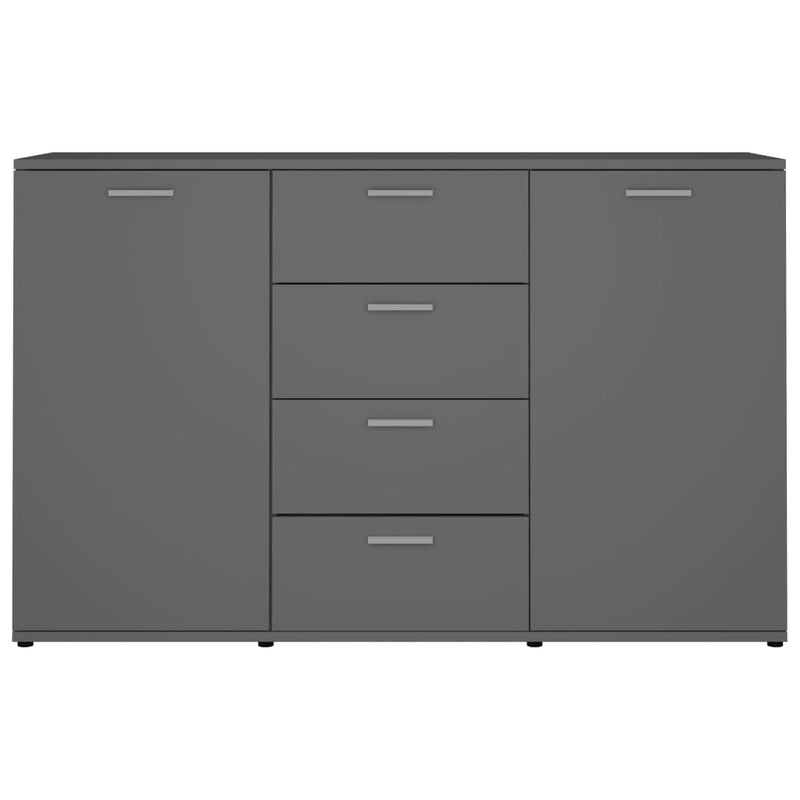 vidaXL Sideboard Grey 120x35.5x75 cm Engineered Wood