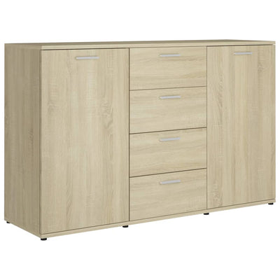 vidaXL Sideboard Grey 120x35.5x75 cm Engineered Wood