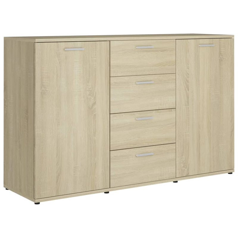 vidaXL Sideboard Grey 120x35.5x75 cm Engineered Wood