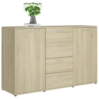 vidaXL Sideboard Grey 120x35.5x75 cm Engineered Wood