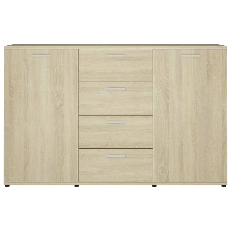 vidaXL Sideboard Grey 120x35.5x75 cm Engineered Wood