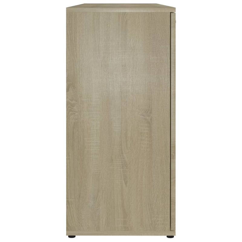 vidaXL Sideboard Grey 120x35.5x75 cm Engineered Wood