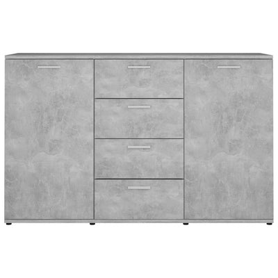 vidaXL Sideboard Grey 120x35.5x75 cm Engineered Wood