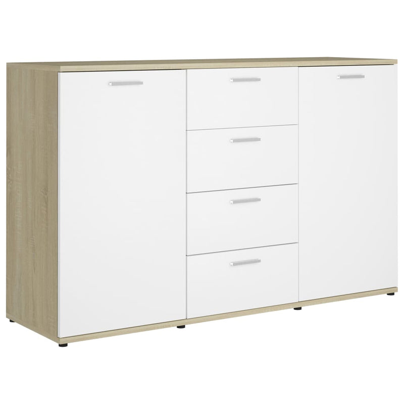 vidaXL Sideboard Grey 120x35.5x75 cm Engineered Wood