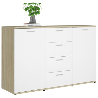 vidaXL Sideboard Grey 120x35.5x75 cm Engineered Wood