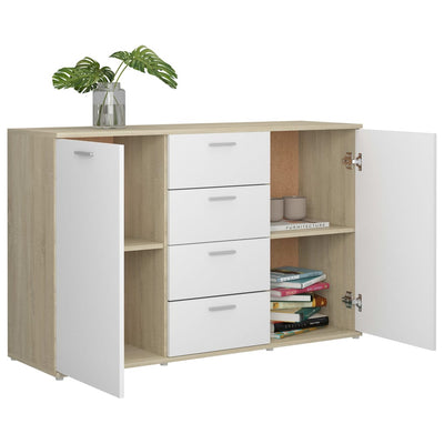 vidaXL Sideboard Grey 120x35.5x75 cm Engineered Wood