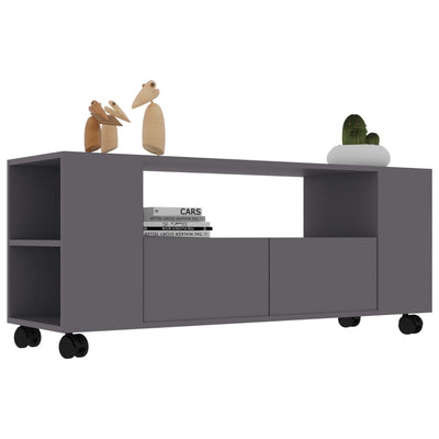 vidaXL TV Cabinet Concrete Grey 120x35x48 cm Engineered Wood