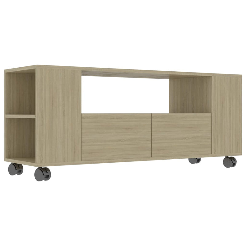 vidaXL TV Cabinet Concrete Grey 120x35x48 cm Engineered Wood