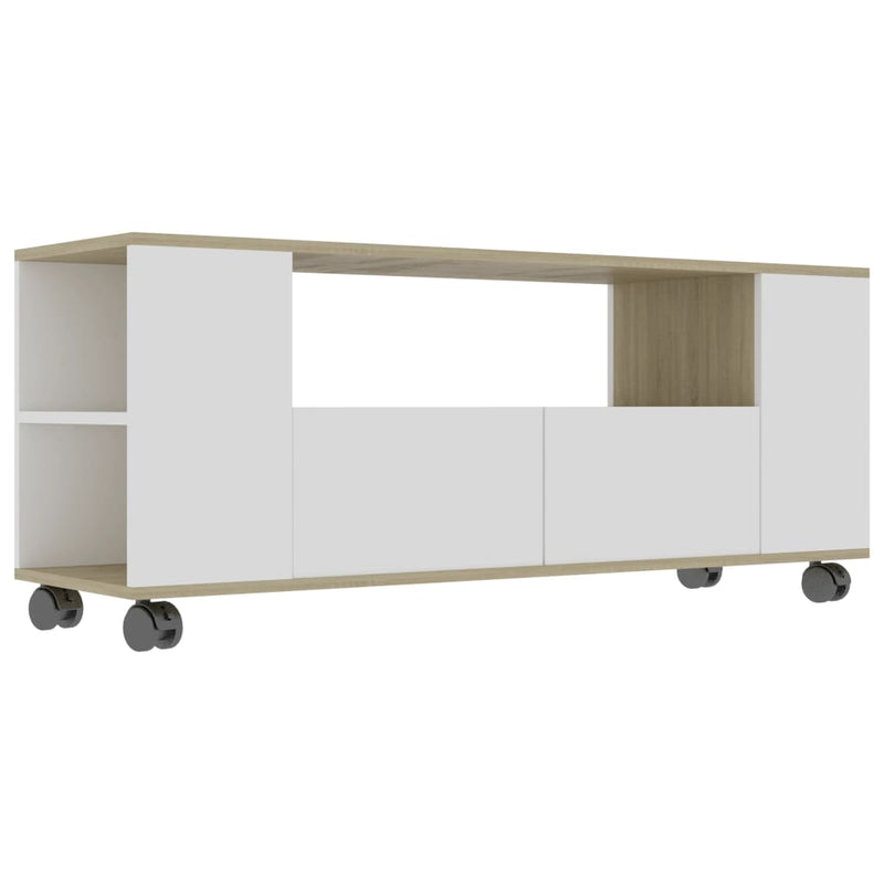 vidaXL TV Cabinet Concrete Grey 120x35x48 cm Engineered Wood