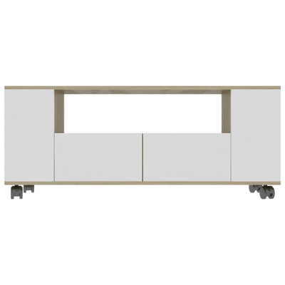 vidaXL TV Cabinet Concrete Grey 120x35x48 cm Engineered Wood