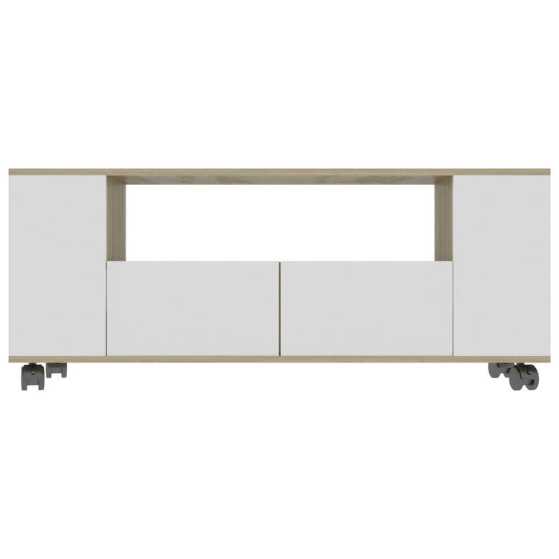 vidaXL TV Cabinet Concrete Grey 120x35x48 cm Engineered Wood