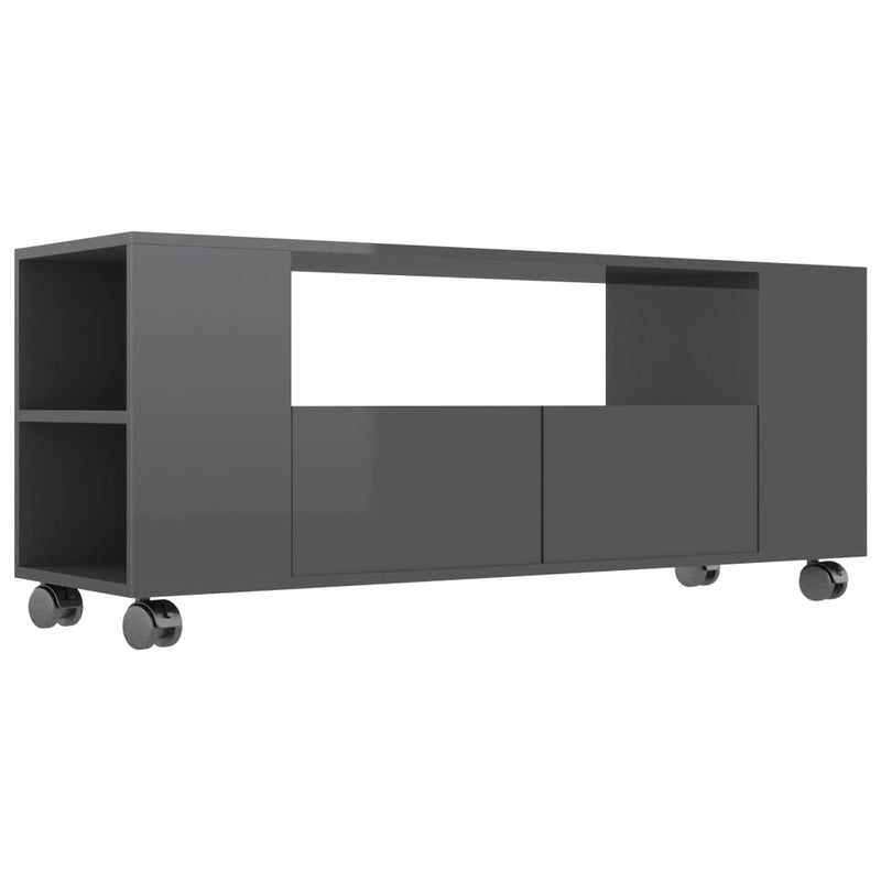 vidaXL TV Cabinet Concrete Grey 120x35x48 cm Engineered Wood