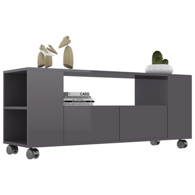 vidaXL TV Cabinet Concrete Grey 120x35x48 cm Engineered Wood