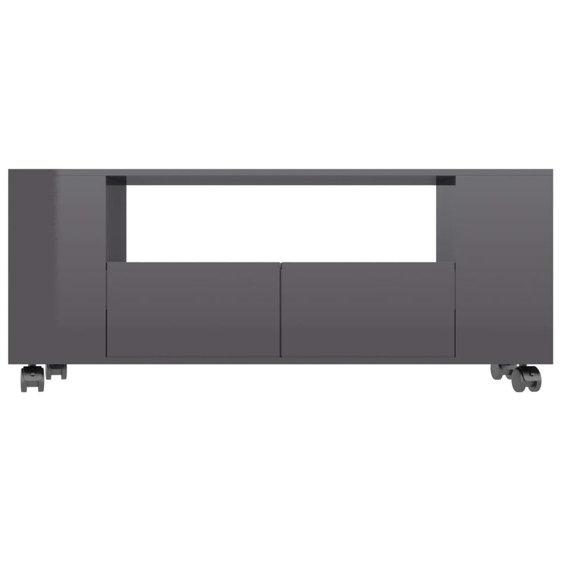 vidaXL TV Cabinet Concrete Grey 120x35x48 cm Engineered Wood
