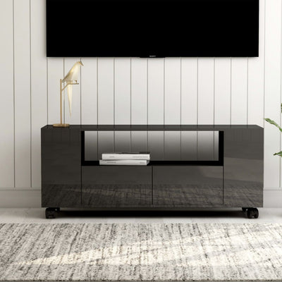 vidaXL TV Cabinet Concrete Grey 120x35x48 cm Engineered Wood
