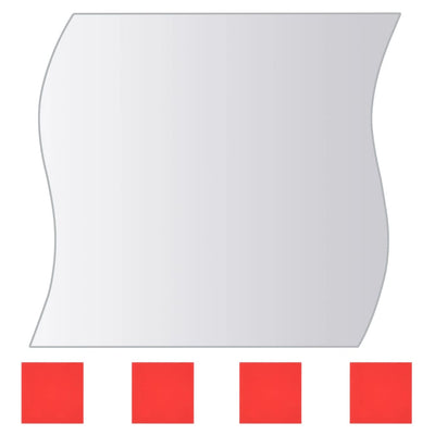 vidaXL 16 Piece Mirror Titles Multi-Shape Glass