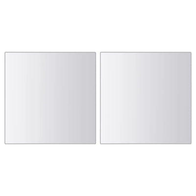 vidaXL 48 pcs Mirror Tiles Square Glass
