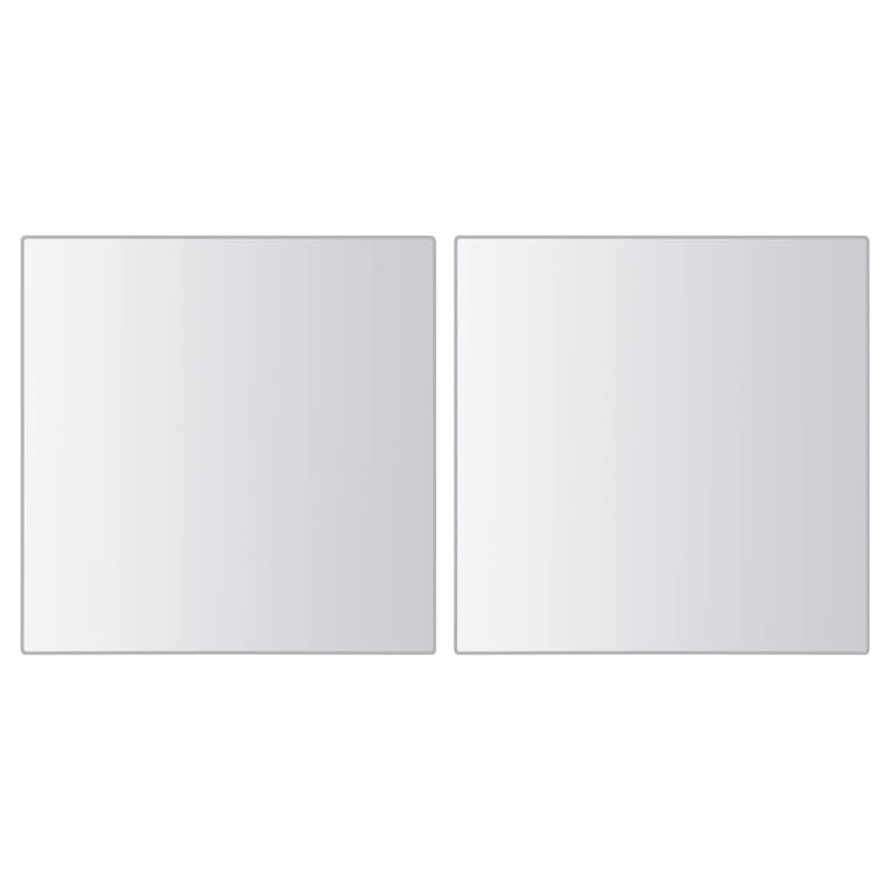 vidaXL 48 pcs Mirror Tiles Square Glass