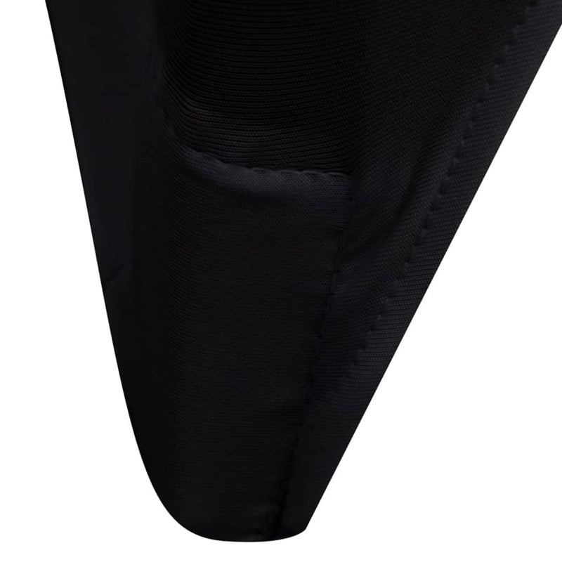 vidaXL Chair Cover Stretch Black 30 pcs