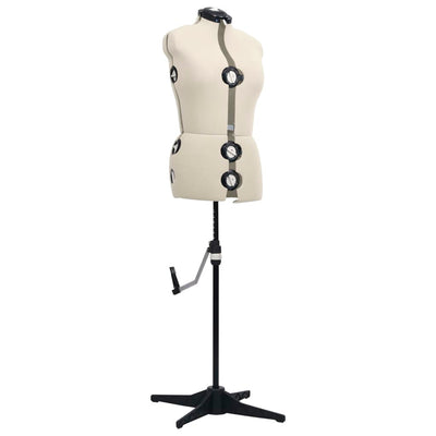 vidaXL Adjustable Dress Form Female Black S Size 33-40