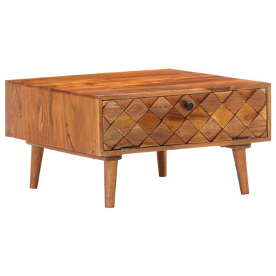 vidaXL Coffee Table 68x68x38 cm Solid Acacia Wood
