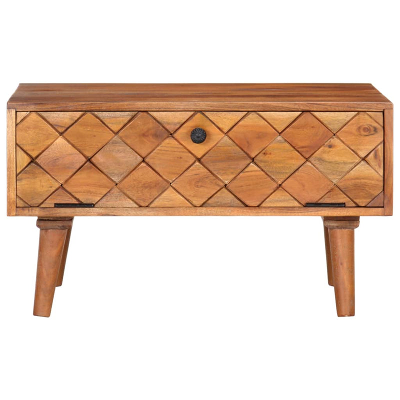 vidaXL Coffee Table 68x68x38 cm Solid Acacia Wood
