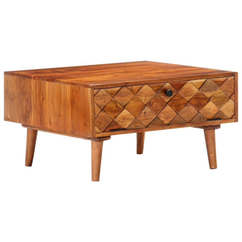 vidaXL Coffee Table 68x68x38 cm Solid Acacia Wood