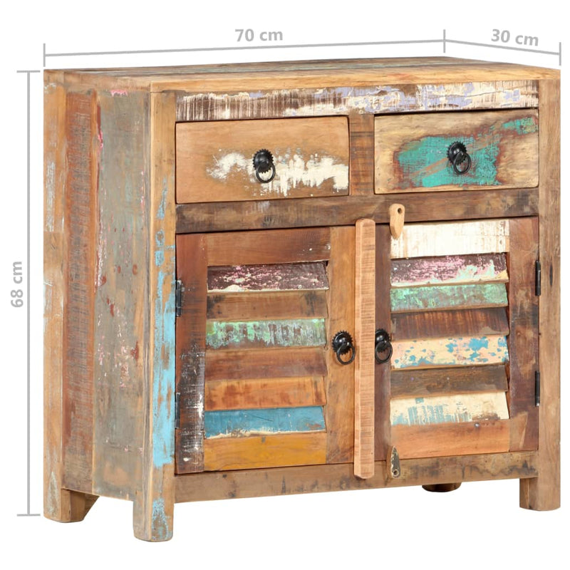 vidaXL Sideboard 70x30x68 cm Solid Reclaimed Wood