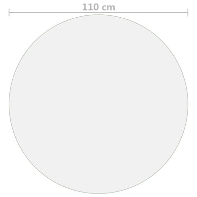 vidaXL Table Protector Transparent Ø 100 cm 1.6 mm PVC