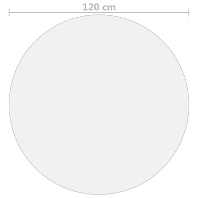 vidaXL Table Protector Transparent Ø 100 cm 1.6 mm PVC
