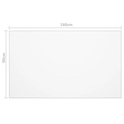 vidaXL Table Protector Transparent 160x90 cm 2 mm PVC