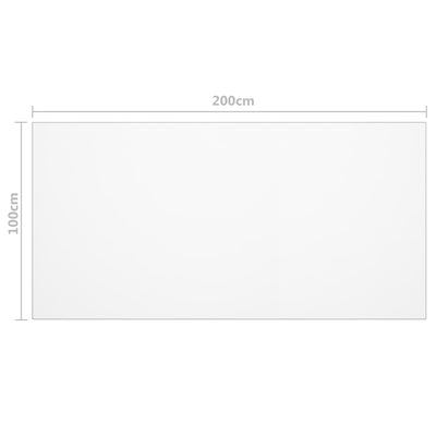 vidaXL Table Protector Transparent 160x90 cm 2 mm PVC