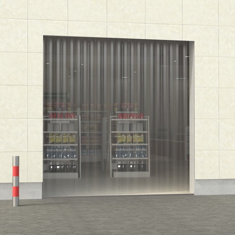 vidaXL Strip Curtain Roll PVC 2mm x 200mm 25 m